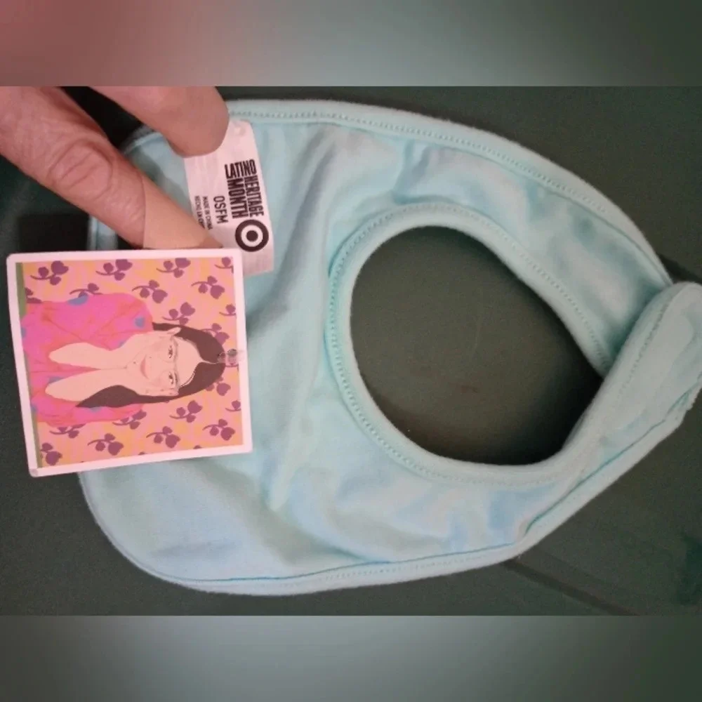 More Love Please Spanish baby's bib, NWT Target